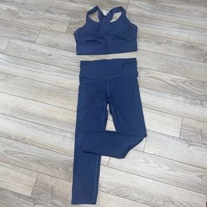 NWOT Under Armour sports bra and cropped leggings set